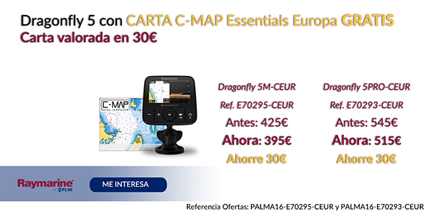 Dragonfly 5 con Carta C-Map Essentials Europa Gratis . Carta valorada en 30€