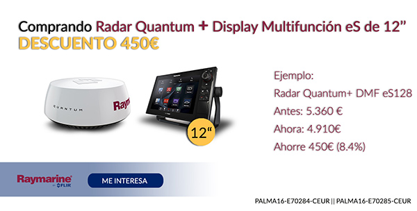 Comprando Radar Quantum + Display multifunción eS de 12" Descuento 450€