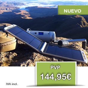 Solarmonkey Expedition - cargador solar 5V por 144,95€ IVA incl.